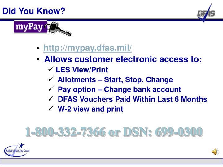 Mypay Dfas Pay Chart