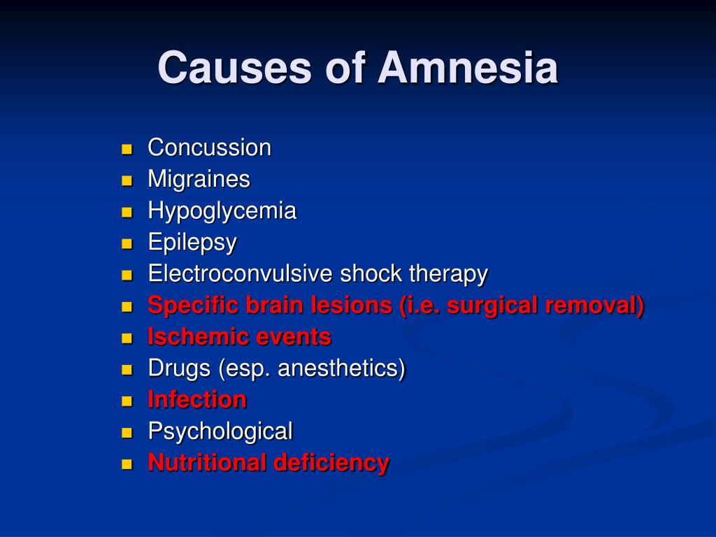 temporary amnesia causes temporary amnesia causes