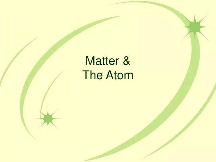 matter the atom n.