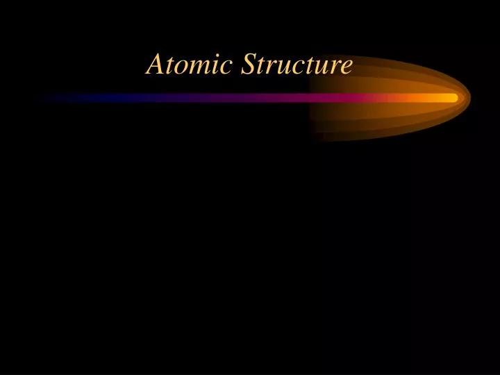 atomic structure n.