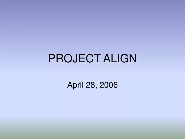 project align n.