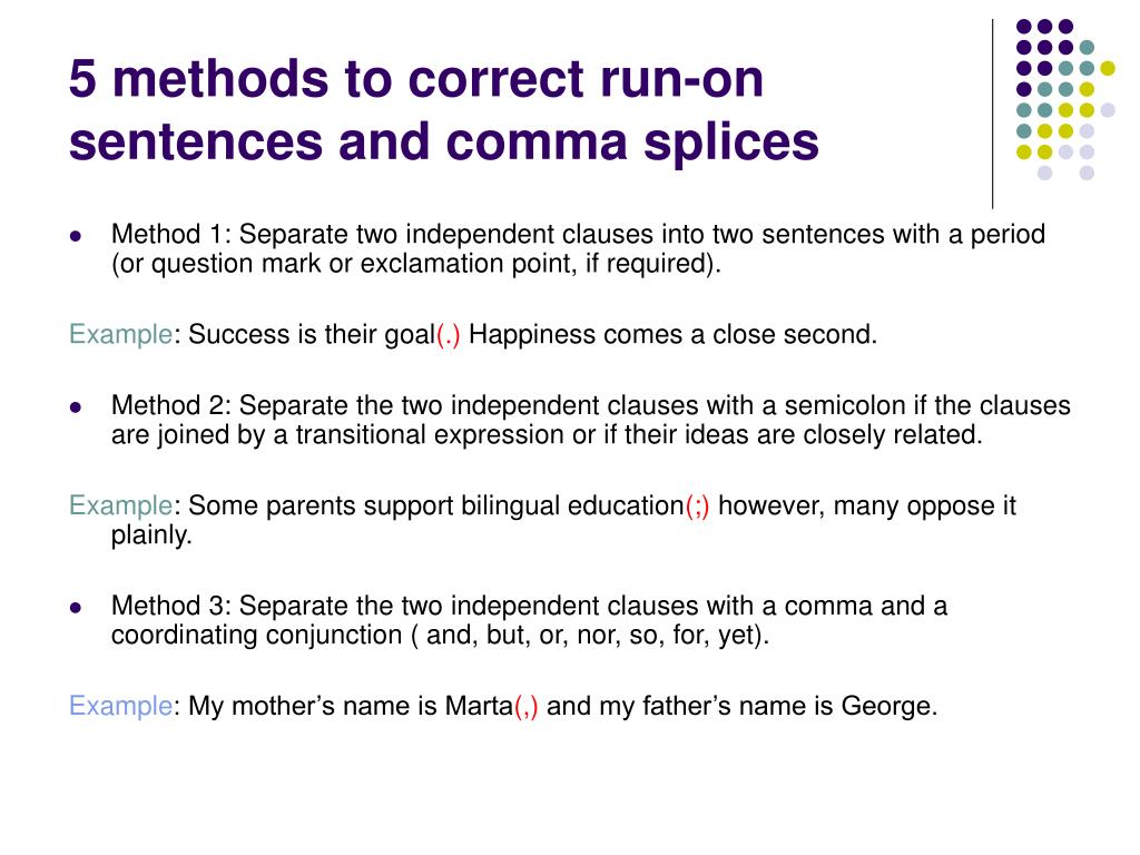 ppt-comma-splices-run-on-sentences-powerpoint-presentation-id-609218