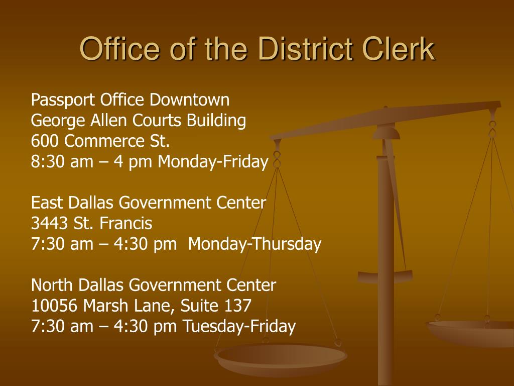 PPT Dallas County District Clerk PowerPoint Presentation, free