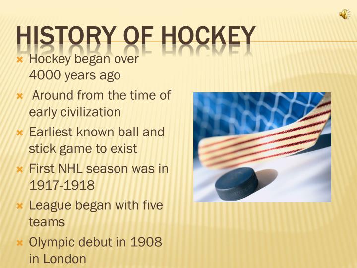 hockey history research paper