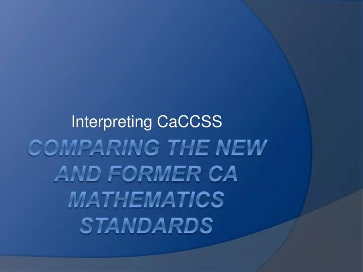 interpreting caccss n.