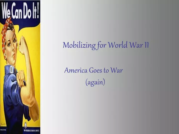mobilizing for world war ii n.