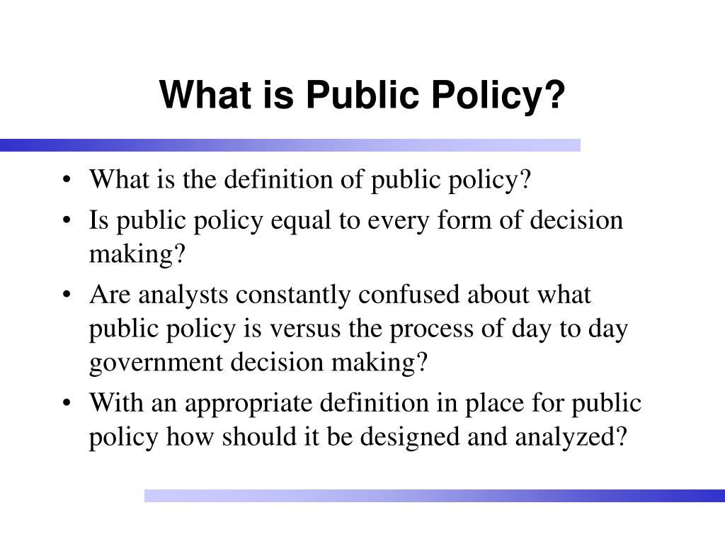 assignment of policy meaning