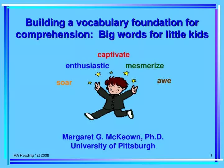 building a vocabulary foundation for comprehension big words for little kids n.
