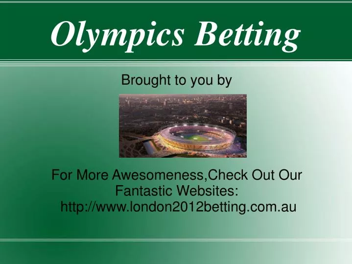 olympics betting n.
