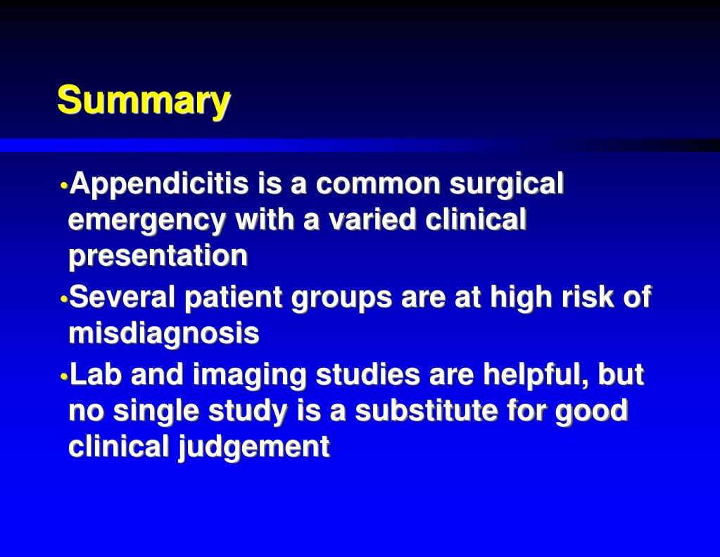 appendicitis time frame