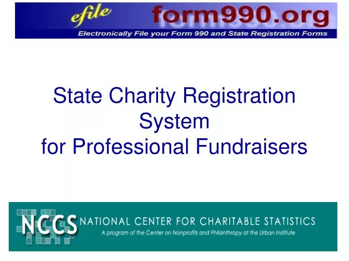 state charity registration system for professional fundraisers n.