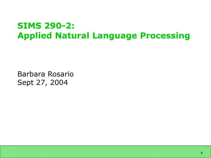 sims 290 2 applied natural language processing n.