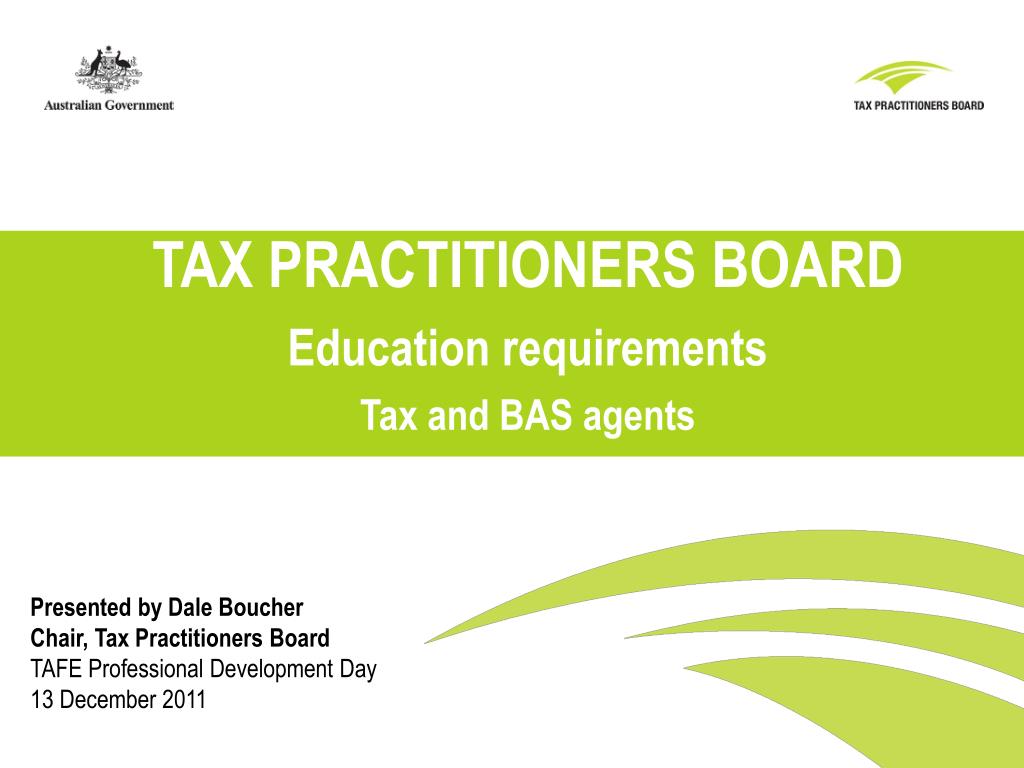 Ppt Tax Practitioners Board Education Requirements Tax And