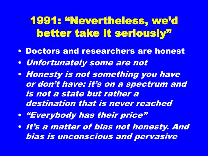 bias and conflict of interest bias and conflict of interest