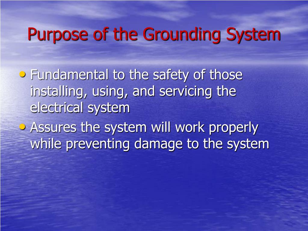 Grounding the Electrical System PowerPoint Presentation free Circuit Diagram