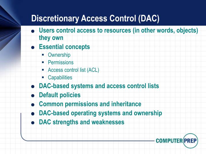 Discretionary access control что это