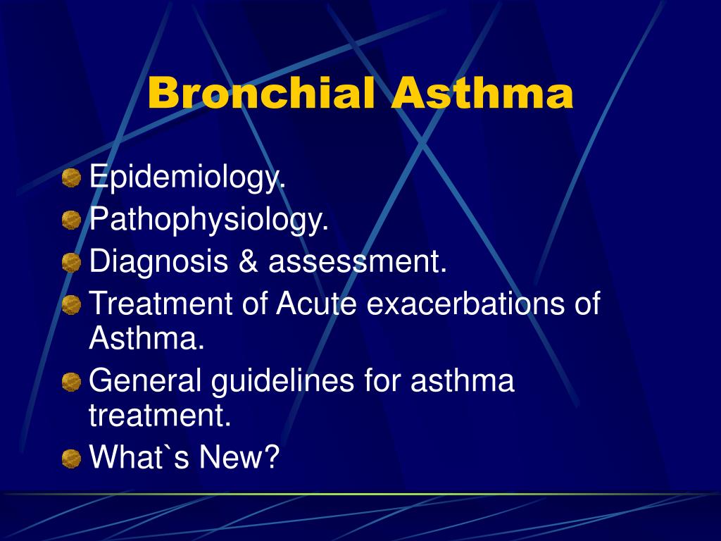 bronchial asthma powerpoint presentation