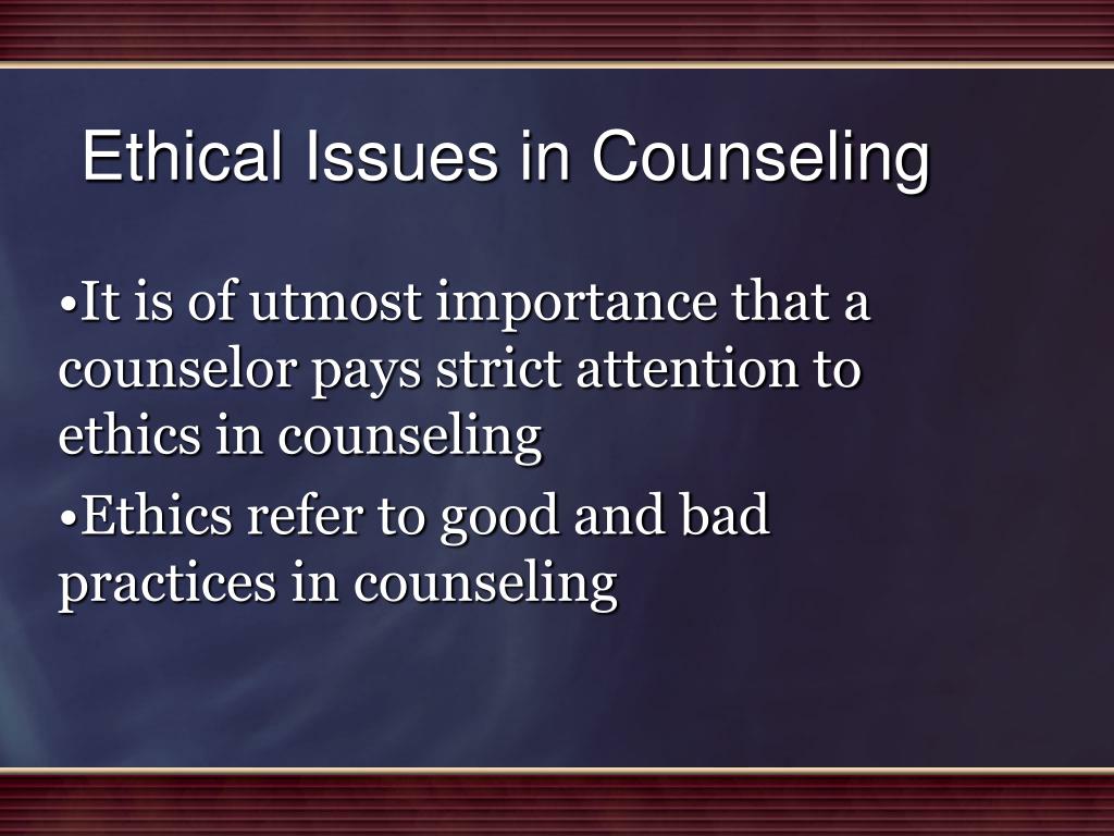 ethical dilemmas in counselling essays