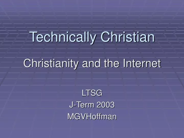 technically christian n.