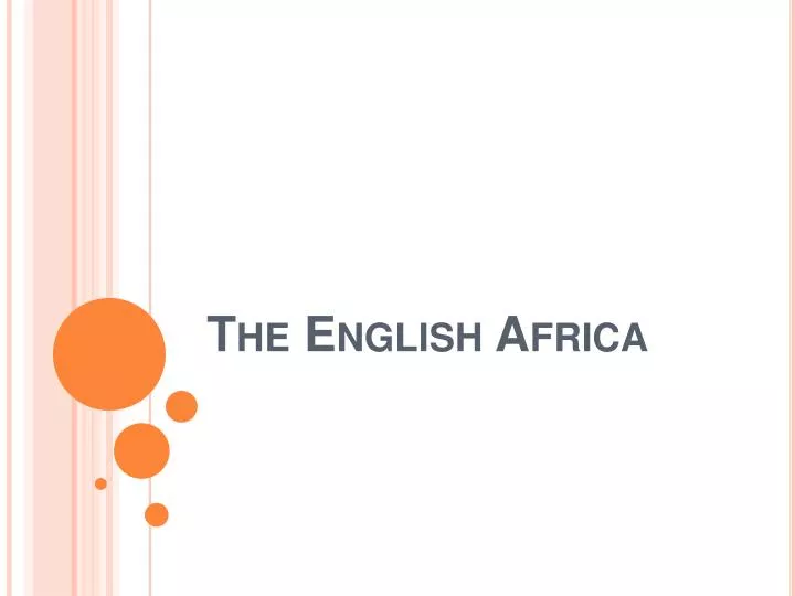 the english africa n.