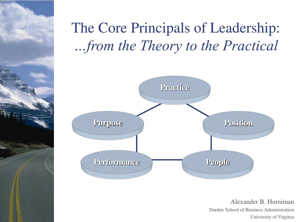 PPT - The Core Principals of Leadership: …from the Theory to the ...