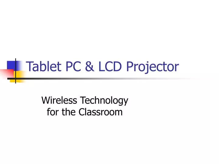 tablet pc lcd projector n.