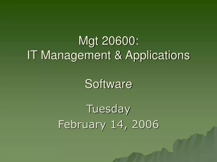 mgt 20600 it management applications software n.