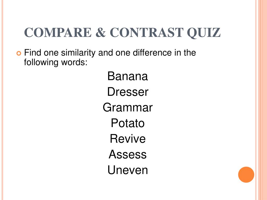 Ppt Compare And Contrast Powerpoint Presentation Free Download