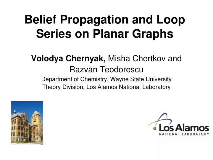 belief propagation and loop series on planar graphs n.