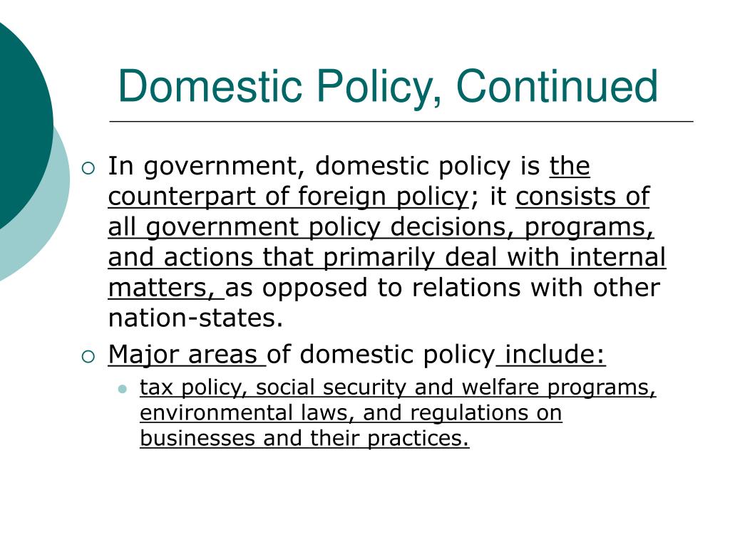 America s Foreign Policy And Domestic Policy