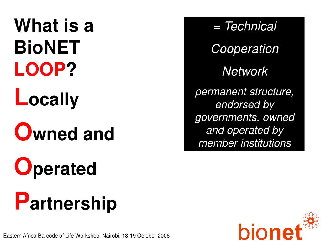 PPT - BioNET - Promoting Partnerships in Taxonomy's Role in ...