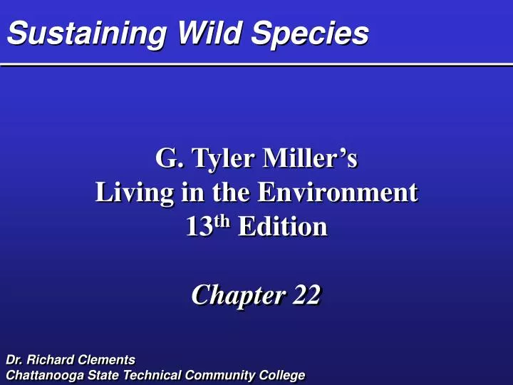 sustaining wild species n.