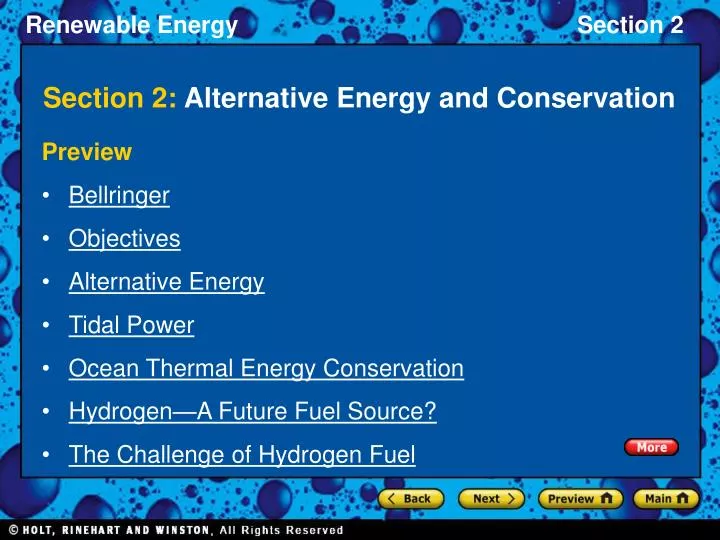 section 2 alternative energy and conservation n.