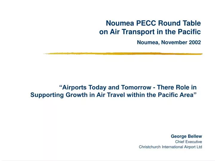 noumea pecc round table on air transport in the pacific noumea november 2002 n.
