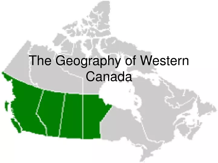 the geography of western canada n.