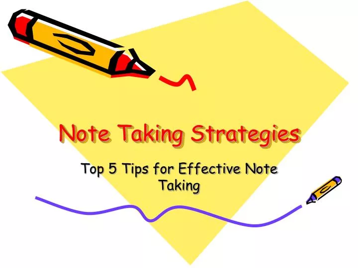 note taking strategies n.