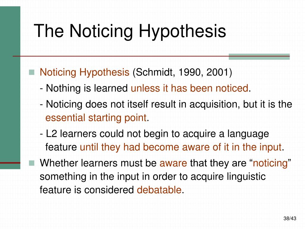 schmidt noticing hypothesis pdf
