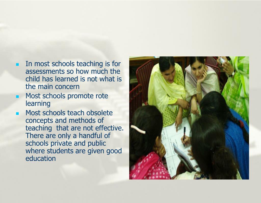 presentation education system in pakistan