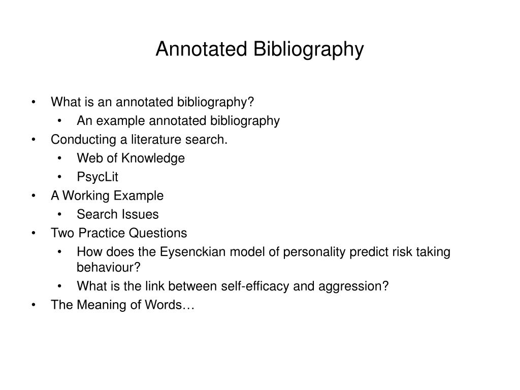 bibliography writing ppt