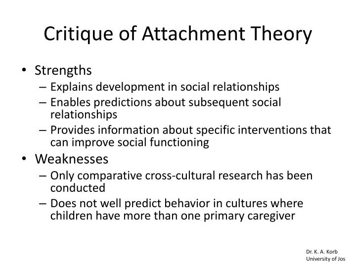 attachment theory critical essay