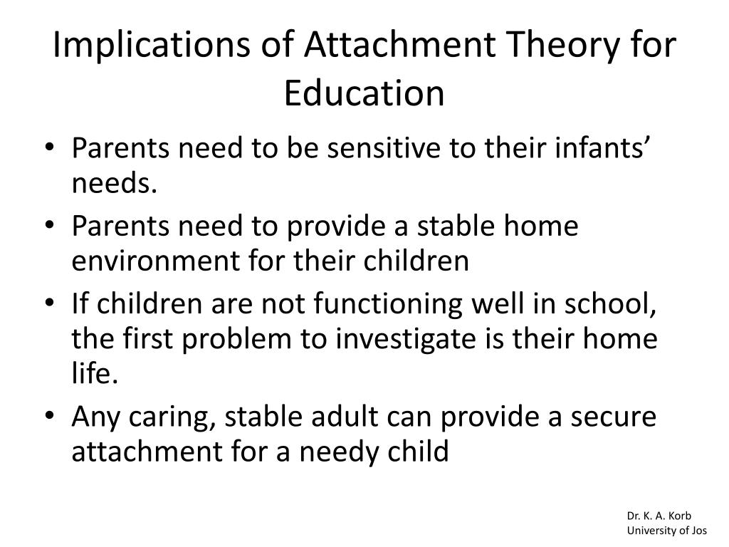 essay about attachment theory