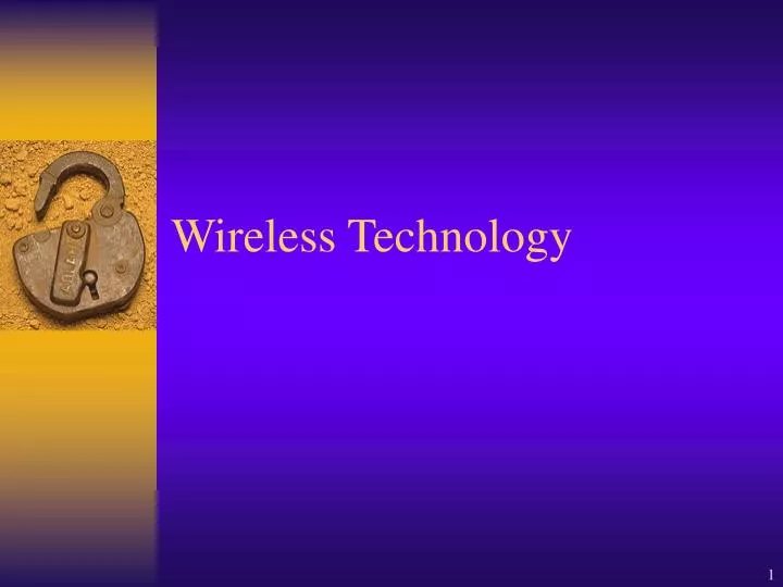 wireless technology n.