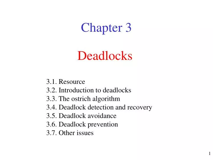 PPT - Deadlocks PowerPoint Presentation, Free Download - ID:624384