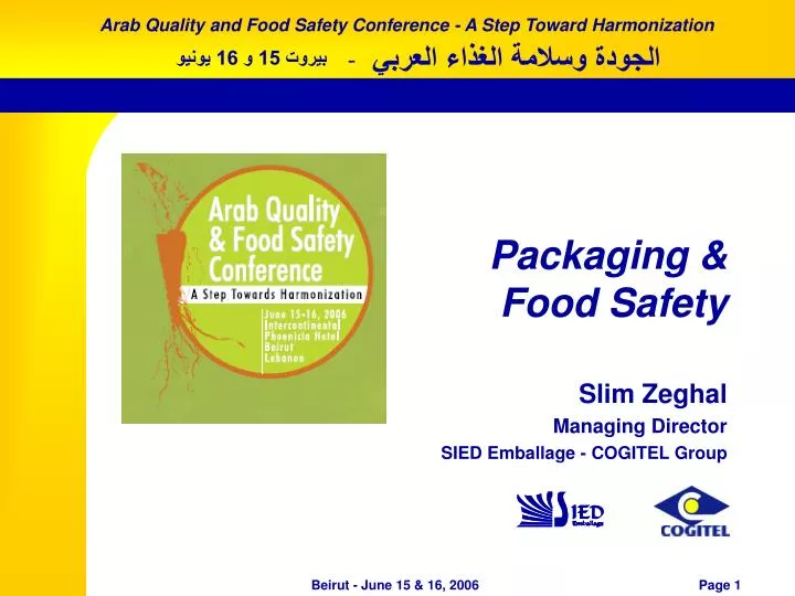 packaging food safety n.