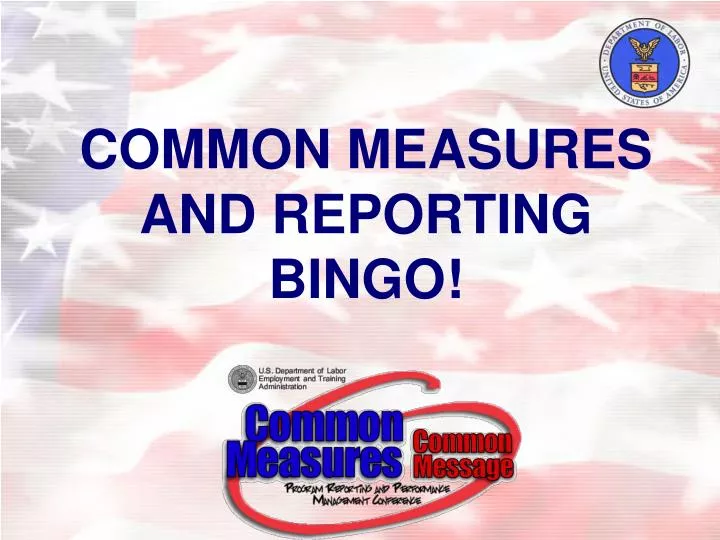 common measures and reporting bingo n.