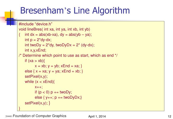 PPT - Line Algorithm PowerPoint Presentation - ID:625681