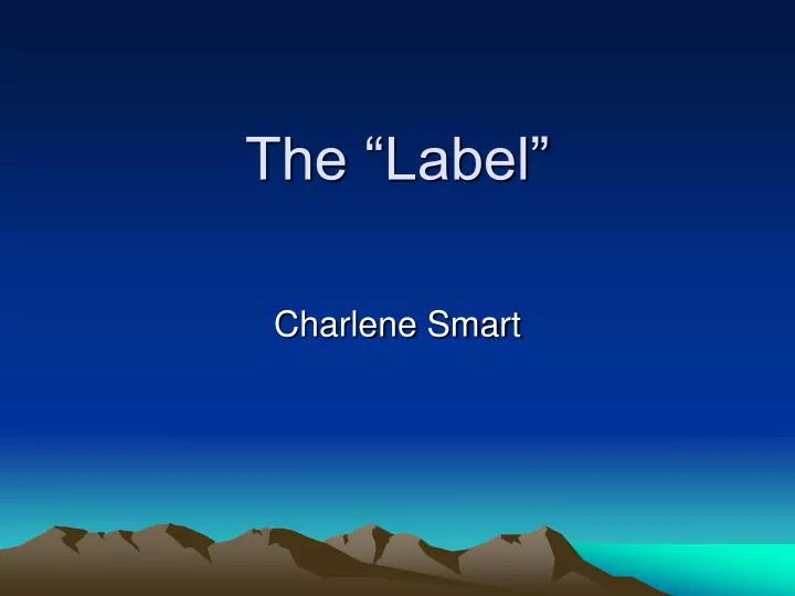 the label n.
