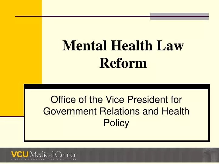mental health law reform n.