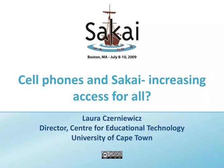 cell phones and sakai increasing access for all n.