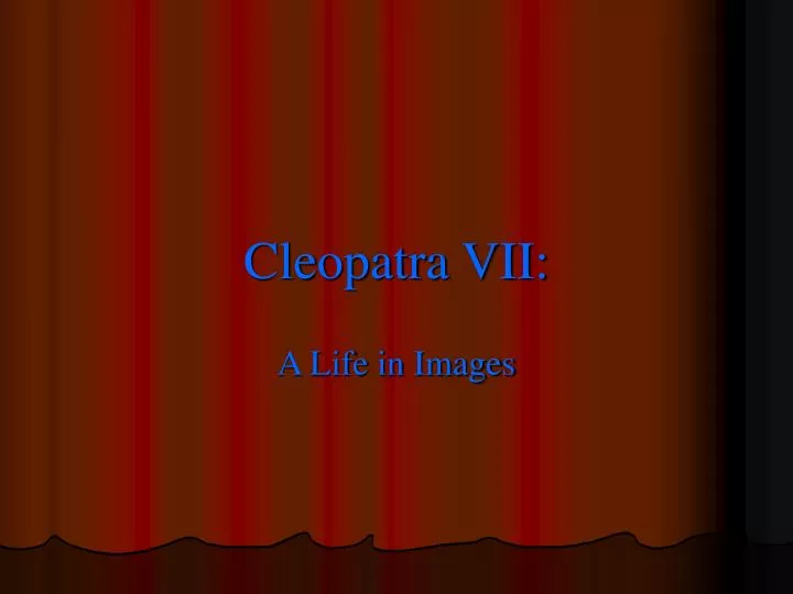 cleopatra vii n.